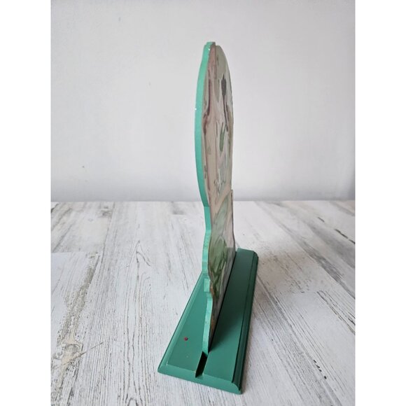 Ohio St Patrick's Day harp angel cherub sign decor glitter green spring home dec - Picture 8 of 9